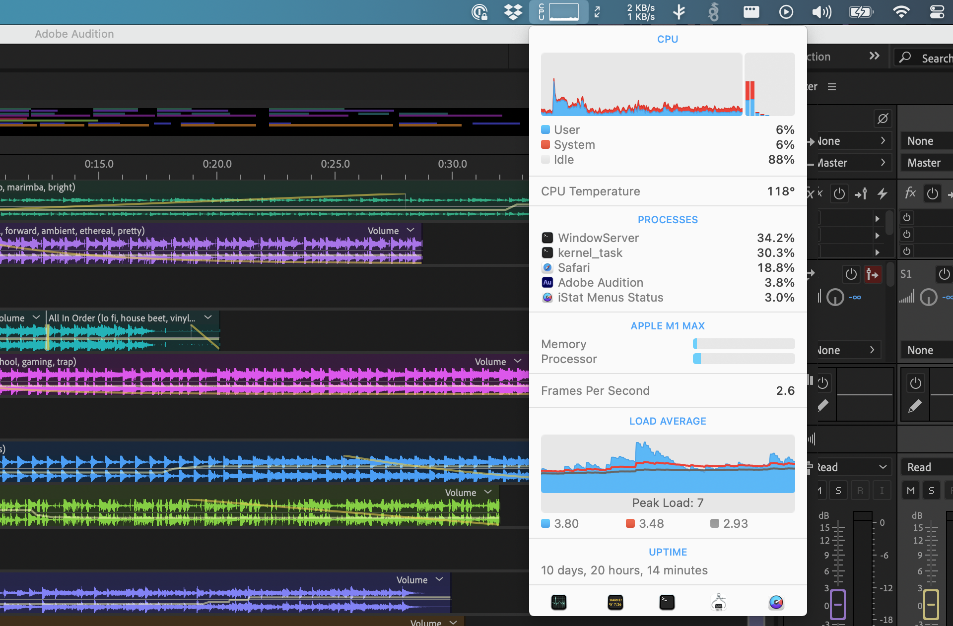 My iStat Menus CPU Widget